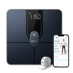 eufy Smart Scale P2 Pro, Digital Bathroom Scale with Wi-Fi Bluetooth, 16 Measurements Including Weight, Heart Rate, Body Fat, BMI, Muscle & Bone Mass, 3D Virtual Body Mode, 50 g/0.1 lb High Accuracy Pack of 2