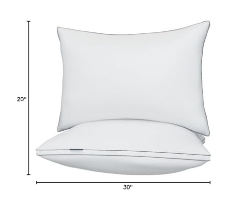 viewstar Bed Pillows King Size Set of 2, Hotel Quality, Down Alternative Big Pillow for Back, Stomach or Side Sleepers, Firm - Image 122