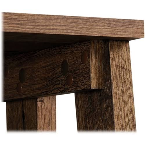Sauder Trestle 5-Shelf Bookcase – Vintage Oak - Image 9