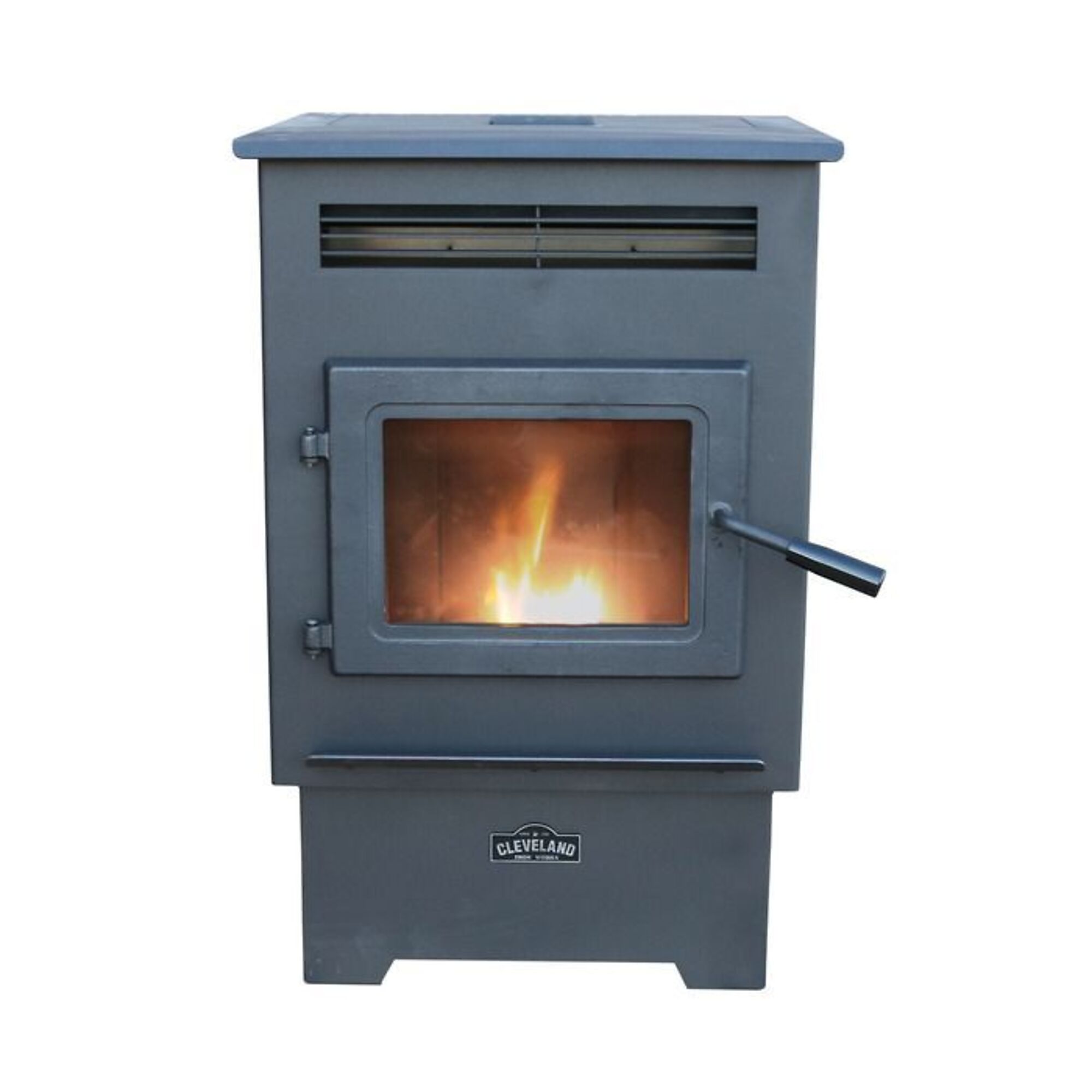 Corn, Pellet + Multi-Fuel Heaters Cleveland Iron Works Pellet Stove with Smart Home Technology, 26,865 BTU, EPA Certified