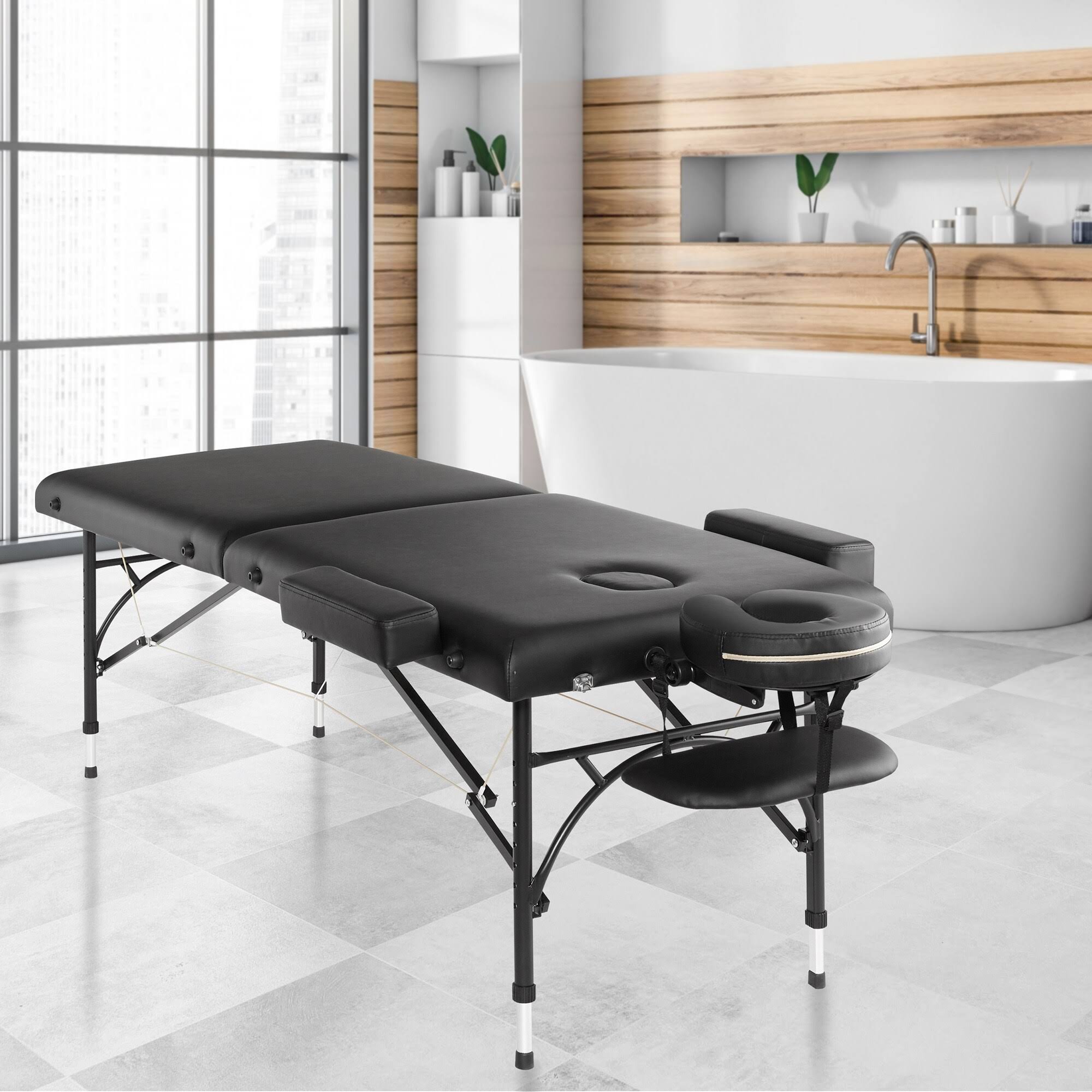 Professional Portable Bi-Fold Massage Table with Aluminum Legs - Image 7