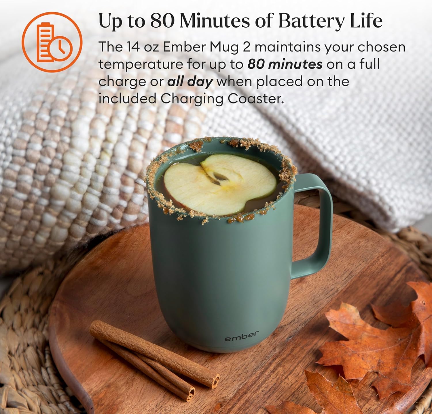 Ember Temperature Control Smart Mug 2, 14 Oz, App-Controlled Heated Coffee Mug with 80 Min Battery Life and Improved Design, White - Image 89