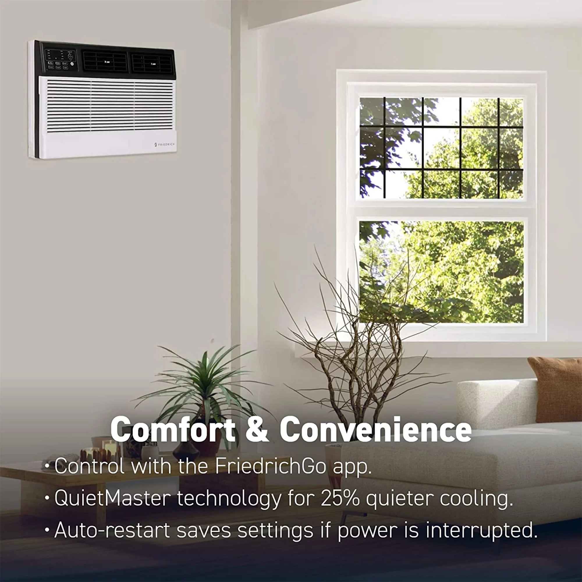 Friedrich Chill Premier Wi-Fi Controlled Air Conditioner Window Unit, White - Image 10