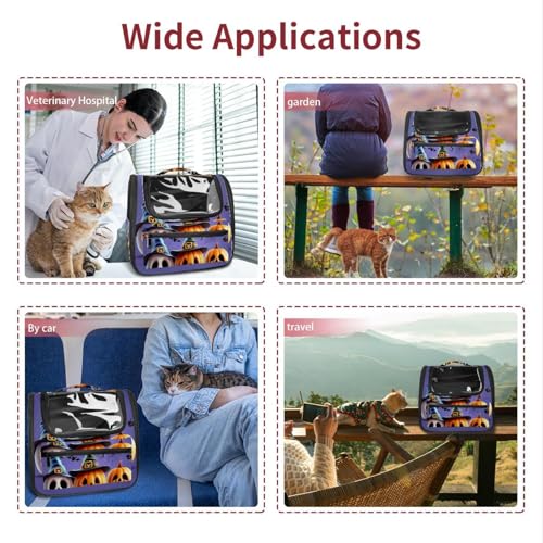 Halloween Pet Carrier Airline Approved Pet Carrier Bag Dog Carrier for Small Medium Cats Dogs Puppies Kitten - Image 113