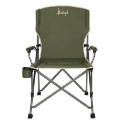 Slumberjack Glacier Basin XXL Hard Arm Adult Quad Chair, with Oversized Frame, Green