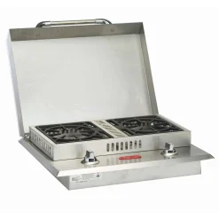 Bull Outdoor Products Stainless Steel Propane Double Side Burner