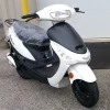 White TAOTAO ATM50-A1 50cc Moped Scooter with 10 Wheels, Key and Kick Start! Rear Trunk