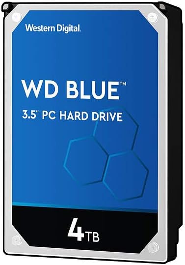 Western Digital 4TB WD Blue PC Hard Drive HDD – 5400 RPM, SATA 6 Gb/s, 256 MB Cache, 3.5 – WD40EZAZ