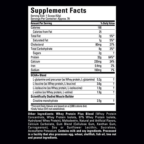 Six Star Pro 100% Whey Protein Plus Vanilla Cream 8 lbs. - Image 4