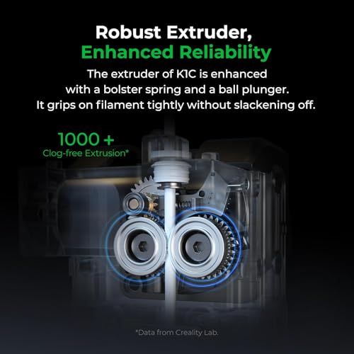 Creality K1C 3D Printer, 600mm/s High-Speed Auto Leveling Clog-Free Robust Direct Extruder K1 SE Upgraded 3D Printer with AI Camera 300??C Printing Silent Mode Support Carbon Fiber Filaments - Image 13
