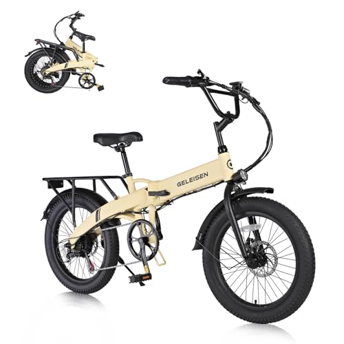Folding Electric Bike for Adults, 20??3.0 Fat Tire Electric Bicycle, 374.4Wh Battery Ebike, 20MPH Electric Cargo Bike with LCD Color Display & 6 Speed Gears (Fits for 5’0+) - Image 5