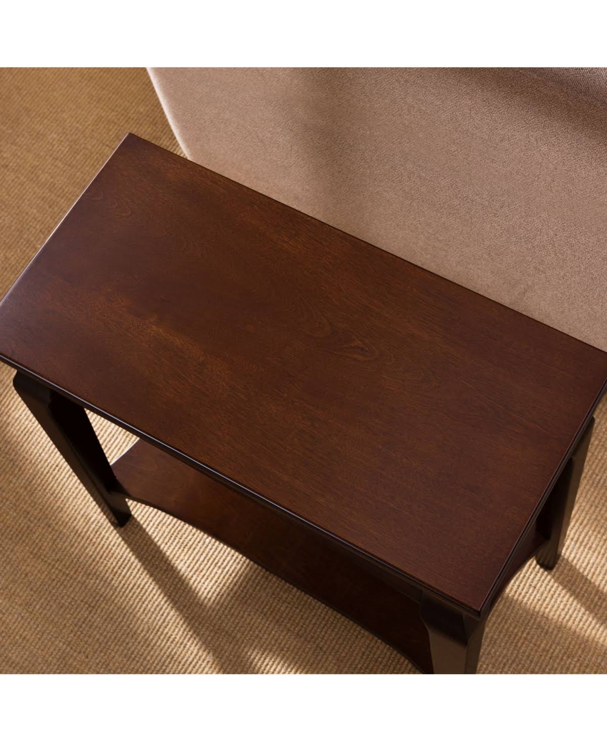 Leick Home Stratus Narrow Chairside Table, Heartwood Cherry - Image 6