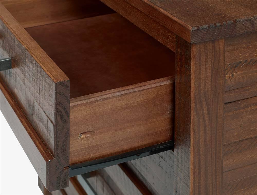 Camaflexi Carmel 3 Drawer Nightstand, Antique Walnut - Image 4