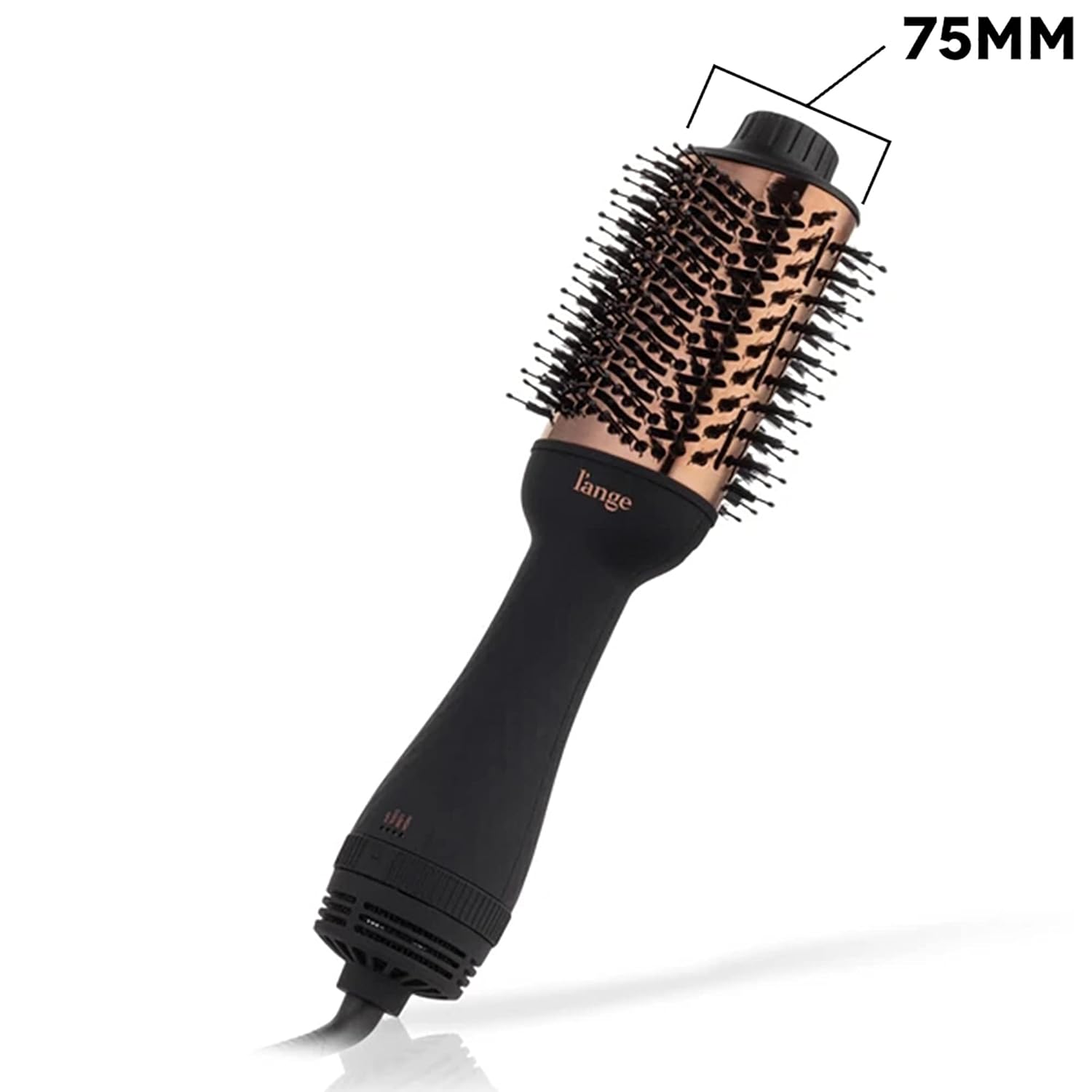 L’ANGE HAIR Le Volume 2-in-1 Titanium Brush Dryer Black | 75MM Hot Air Blow Dryer Brush in One with Oval Barrel | Hair Styler for Smooth, Frizz-Free Results for All Hair Types - Image 3