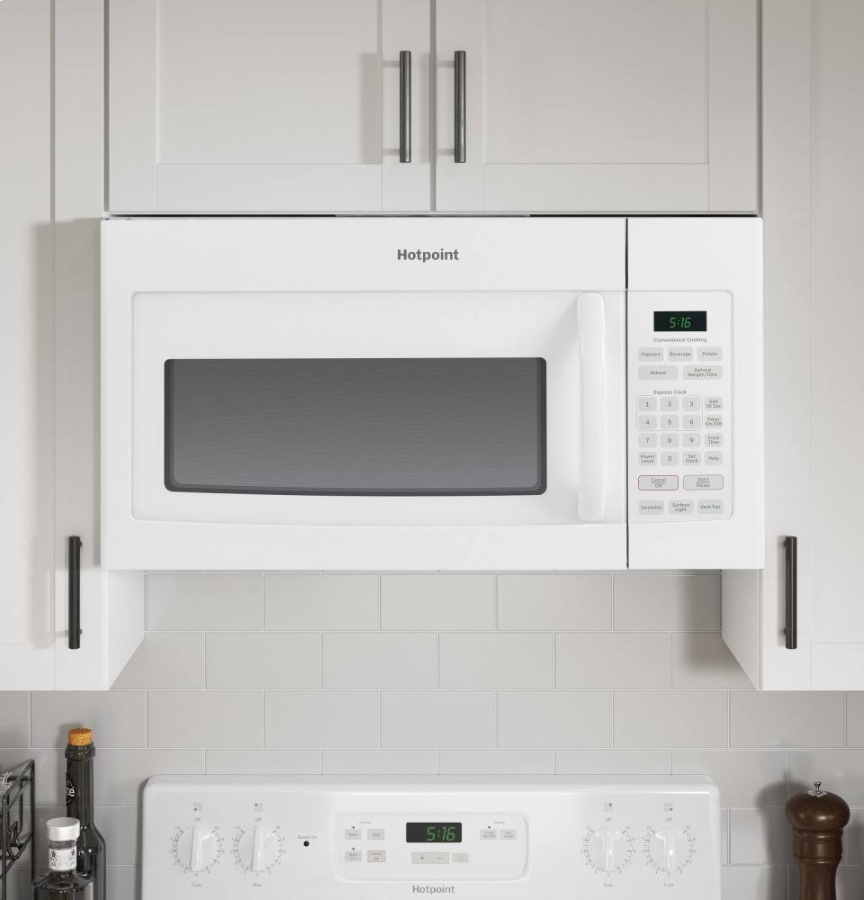 Hotpoint RVM5160DHWW 1.6 Cu. ft. Over-the-range Microwave Oven – White - Image 10
