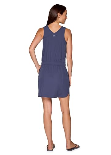 RBX Tank Dress for Women, Quick Drying Stretch Woven Hiking Golf Dress, Drawstring Waist Beach Dress Coverup with Pockets - Image 2