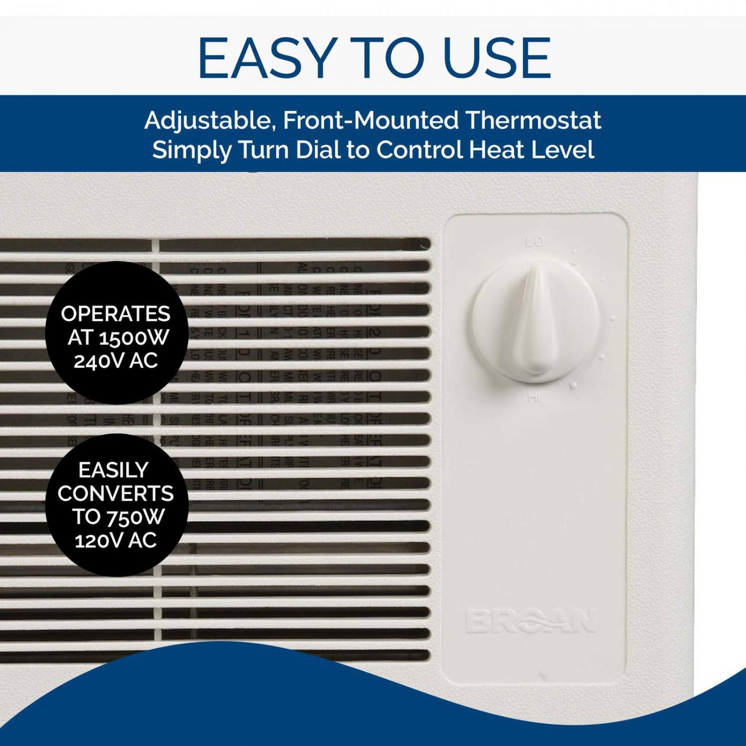 Broan 9815WH High-Capacity Wall Heater - Image 6