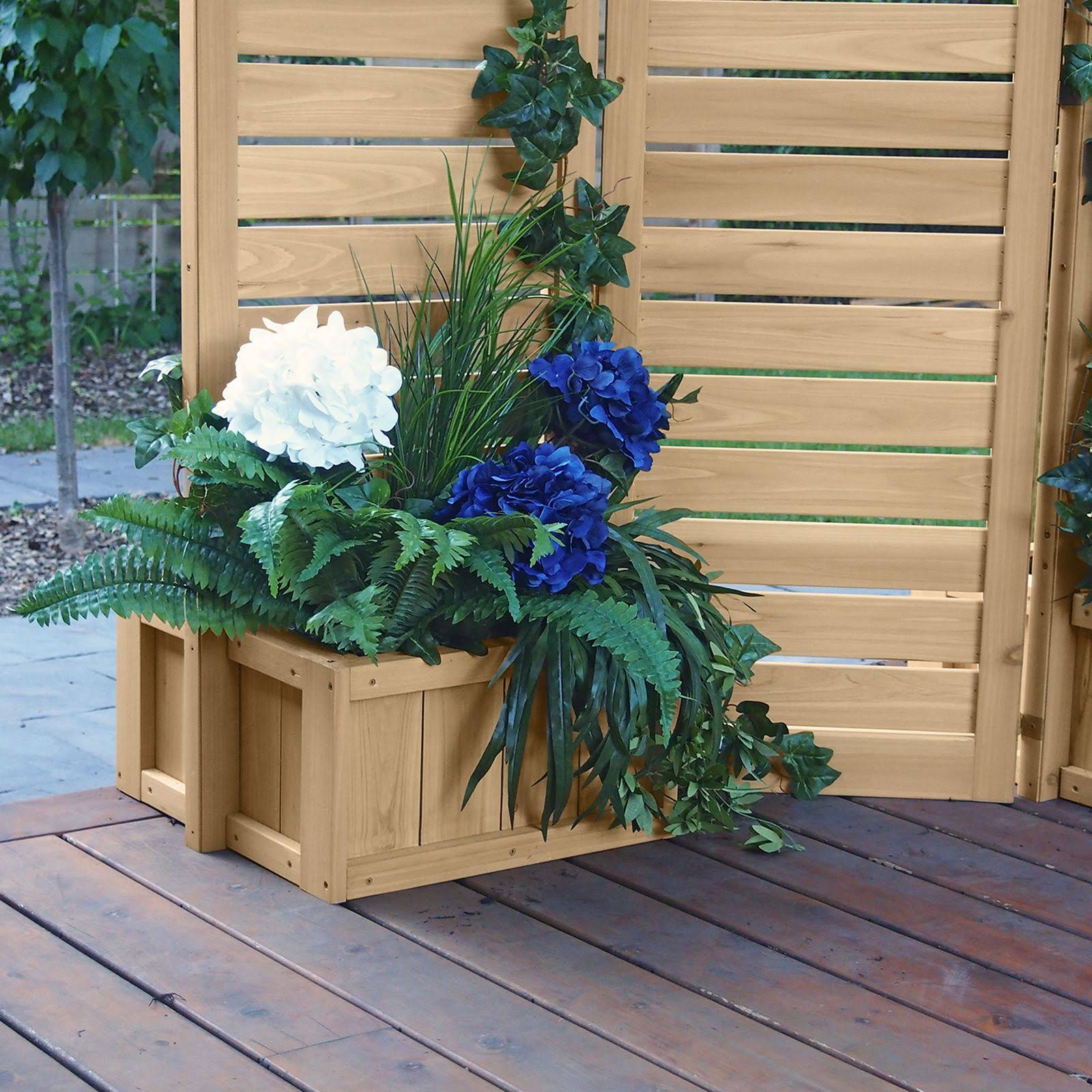 Yardistry Fusion Privacy Screen with Planters - Image 4