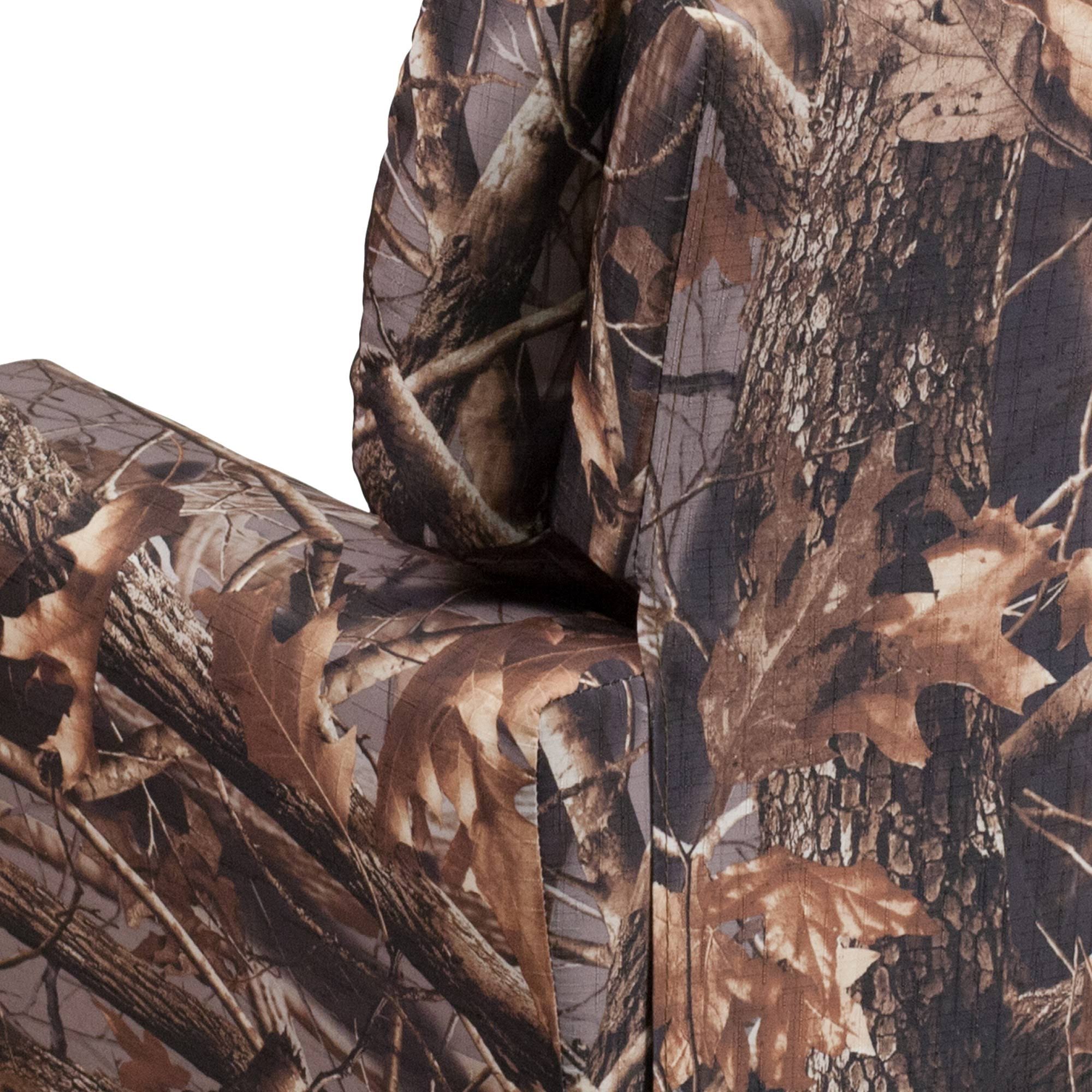 Emma and Oliver Camouflaged Fabric Kids Recliner with Cup Holder - Image 4