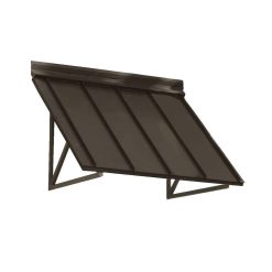 Beauty-Mark 8.6 ft. Houstonian Metal Standing Seam Awning (104 in. W x 24 in. H x 24 in. D) in Bronze