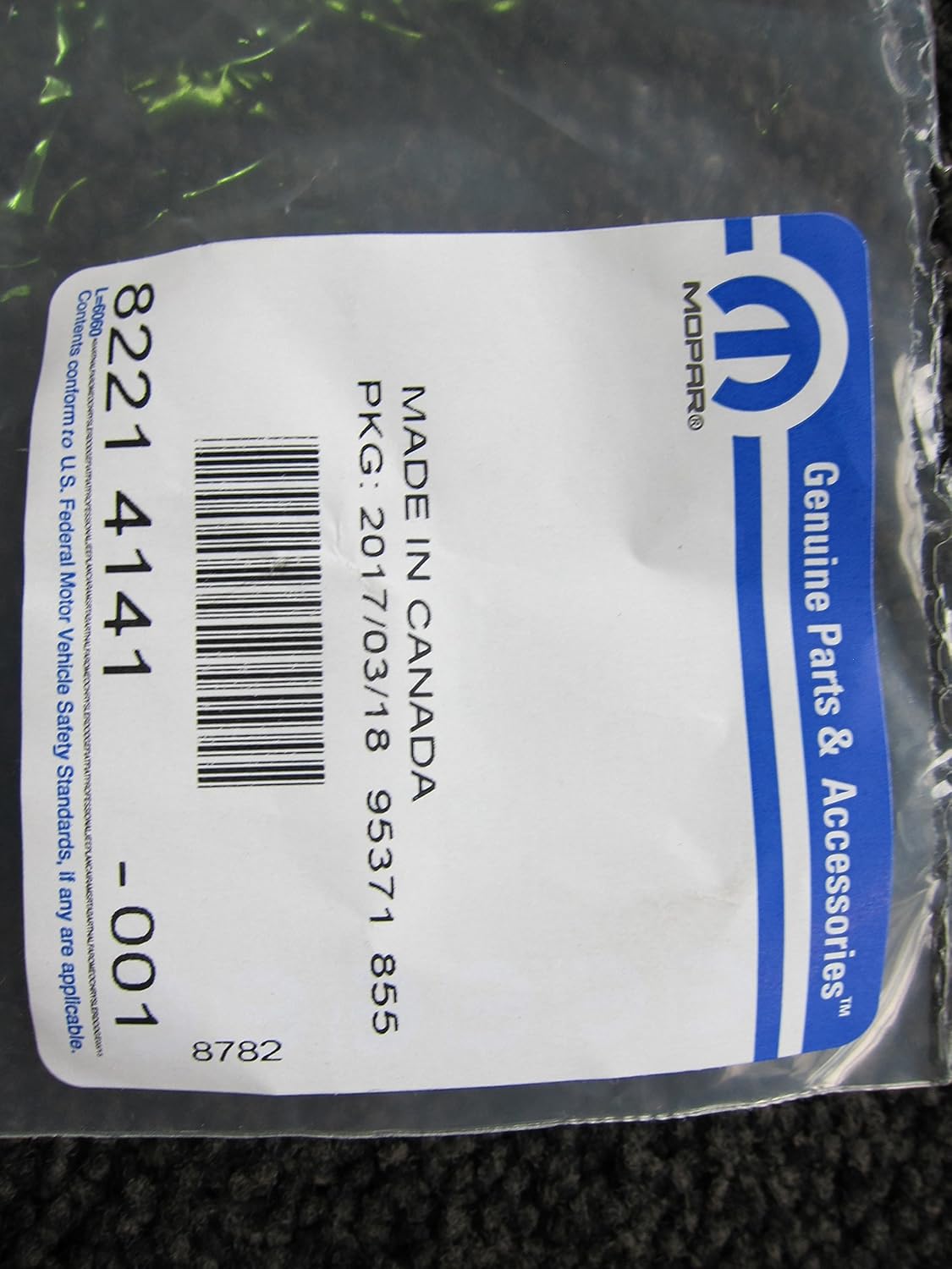 Mopar Dodge Challenger Splash Guards (DS&PS) (F&R) (4) OEM - Image 7