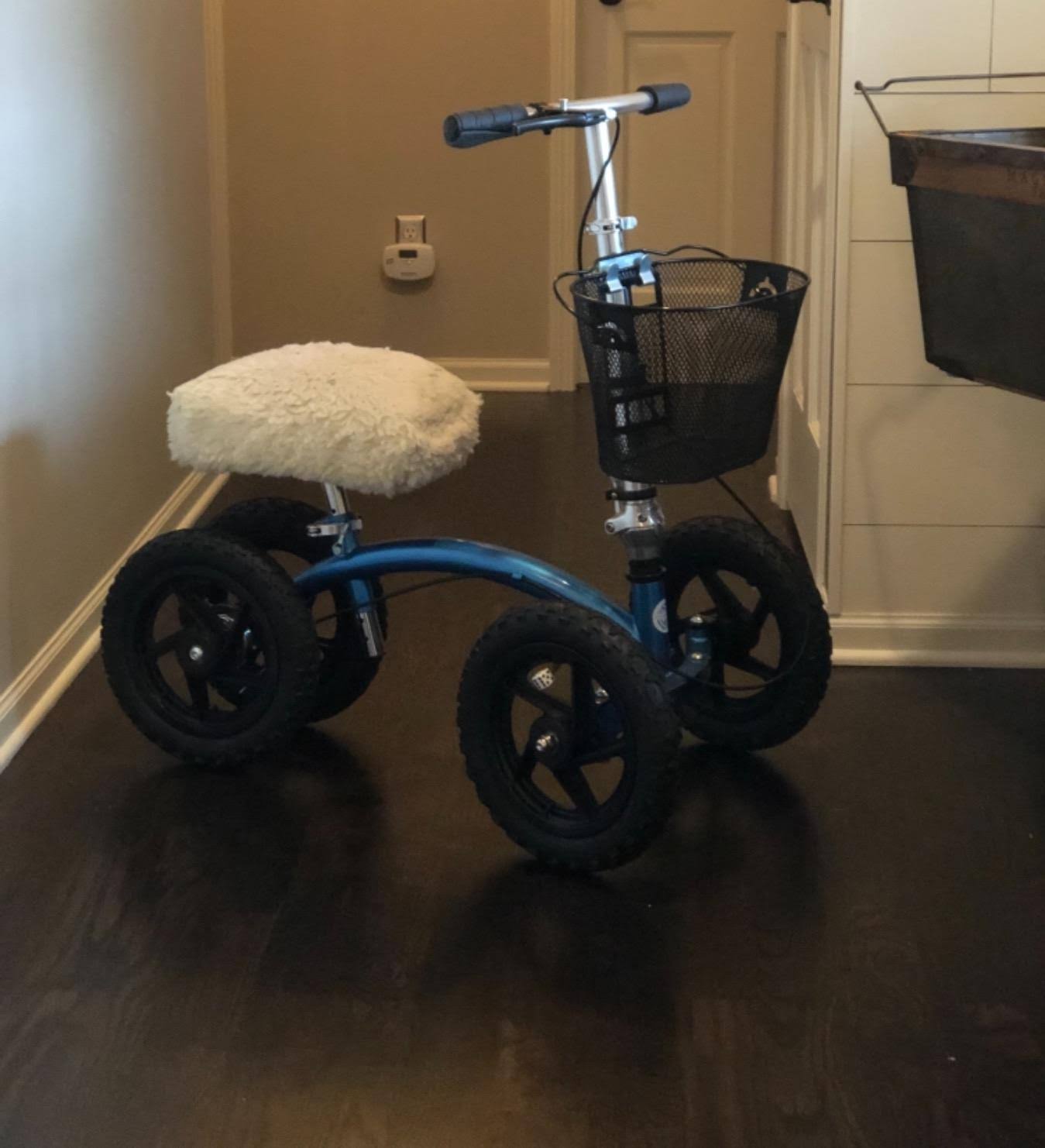 New KneeRover Quad All Terrain Knee Walker in Metallic Blue - Image 8