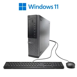 Used Dell OptiPlex 990 Desktop Computer PC, 3.10 GHz Intel Core i5 Quad-Core Gen 2, Dual Monitor Computer Bundle 8GB 1TB with 2x 22 LCD’s Wi-Fi Windows 11 64bit