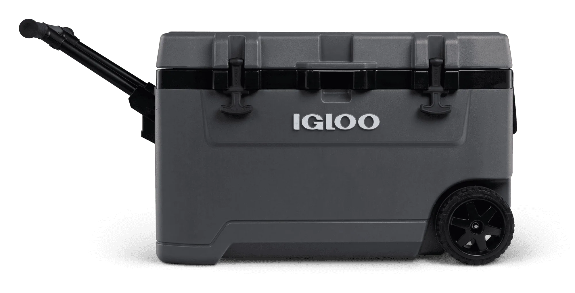 Igloo Overland 72 Quart Ice Chest Cooler with Wheels, Gray (31 x 18 x18)
