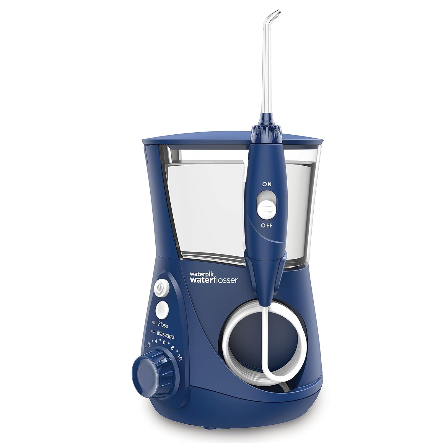 Waterpik Aquarius Water Flosser Professional For Teeth, Gums, Braces, Dental Care, Electric Power With 10 Settings, 7 Tips For Multiple Users And Needs, ADA Accepted, White WP-660 - Image 2