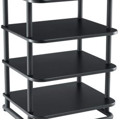 Sanus AV Media Stand with Built-in Cable Mangement & Adjustable Feet – Heavy Duty Design Holds 400lbs of Audio/Video Components – Features Simple 15-Minute Install & Includes All Hardware