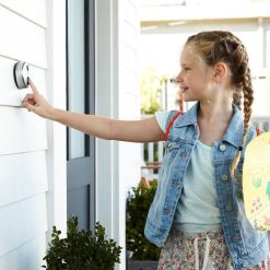 Alternative view of Skybell Slimline Wi-Fi Doorbell Camera – Silver
