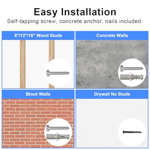 Suptek Studless TV Wall Mount for Most 23-60 Inch TVs up to 99 lbs, Low Profile No Drill TV Mount, Drywall TV Bracket with Max VESA 400x400mm, No Stud, No Drill, Easy Install, MF8 - Image 6