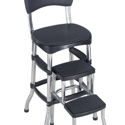 Cosco Black Retro Counter Chair / Step Stool