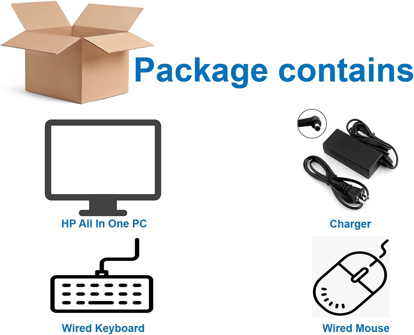 HP All in One Desktop 22 Inch Full HD PC 22-dd0016 Computer, AMD Athlon 3050U Processor |4GB Ram, 1TB Hard Drive| Camera, Speakers, HDMI, WiFi and Bluetooth, Windows 10 (Renewed) - Image 6