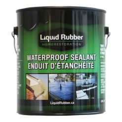 Liquid Rubber Waterproof Sealant/Coating – 1 Gallon – Original Black –
