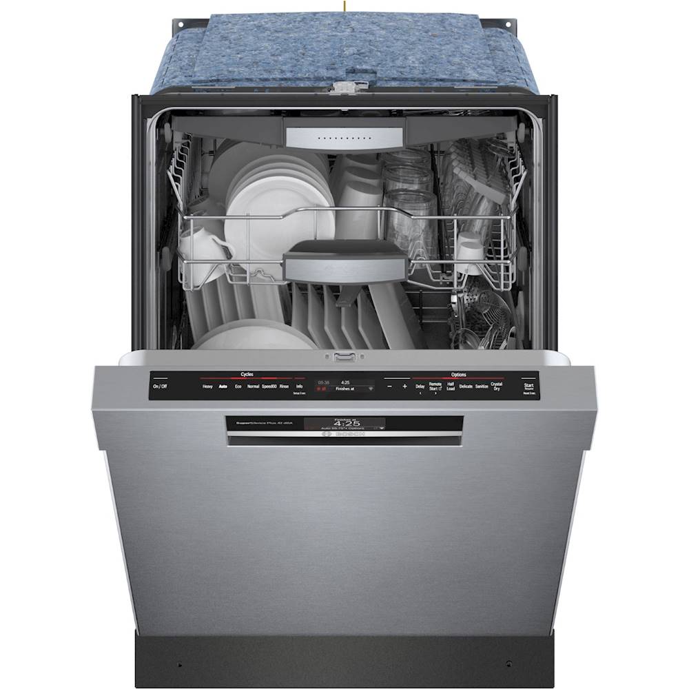 Bosch – 800 Series 24 Top Control Built-In Dishwasher with CrystalDry, Stainless Steel Tub, 3rd Rack, 42 dBa – Stainless steel - Image 13