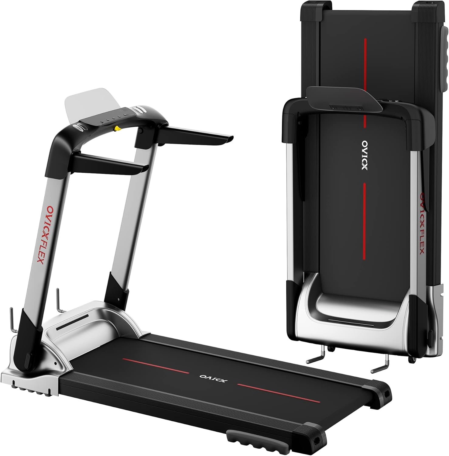 Ovicx Foldable Treadmills for Home – Portable Folding Compact Small Thin Electric Fold Up Lightweight Treadmill for Space Saver Apartment