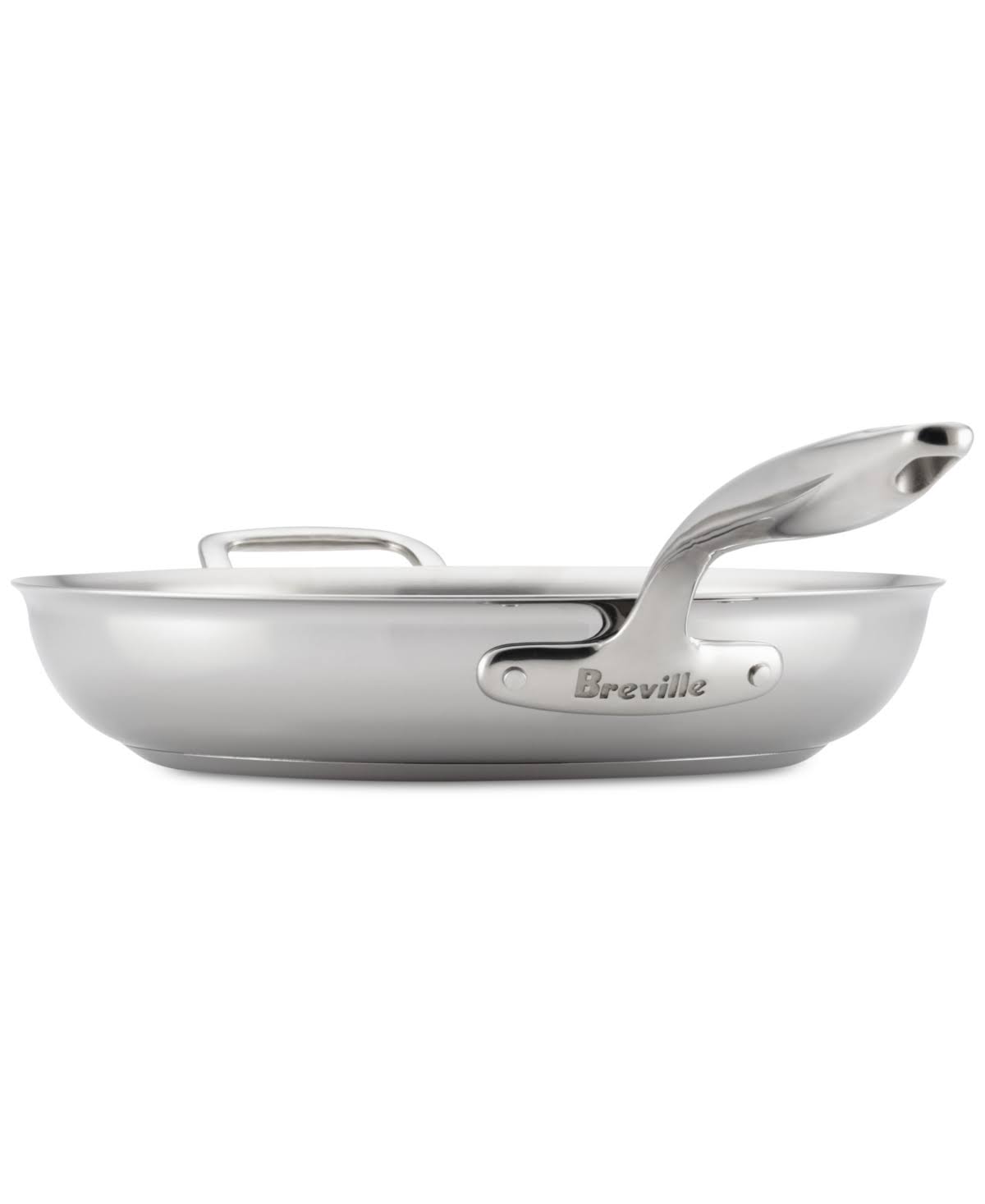 Breville Thermal Pro 12.5×22 Clad Stainless Steel Fry Pan with Helper Handle - Image 4
