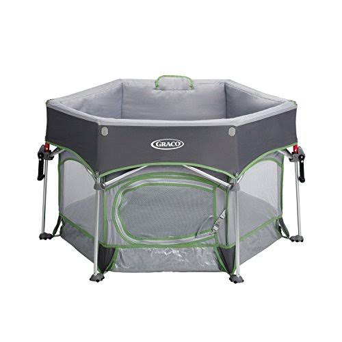 Graco Pack &n Play Playard with Automatic Folding Feet – Stratus , Gray - Image 10