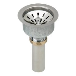 Alternative view of Elkay LK99 Deluxe 3.5×22 Drain Type 304 Stainless Steel Rubber STRAINER Basket (2 Pack)