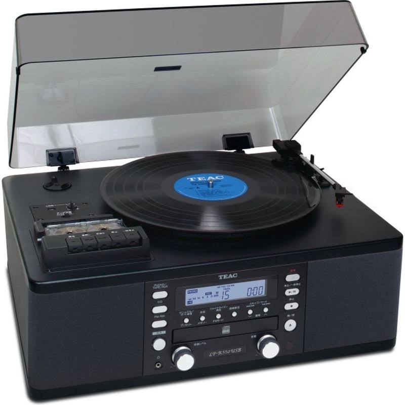 Teac Lp-r550usb CD Recorder Cassette Turntable Walnut - Image 8