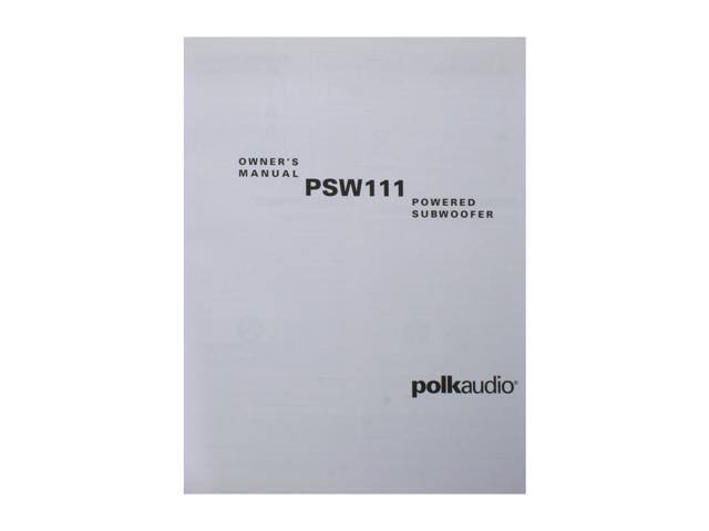 Polk Audio PSW 111 PSW111 8 inch Compact Powered Subwoofer, Black - Image 8