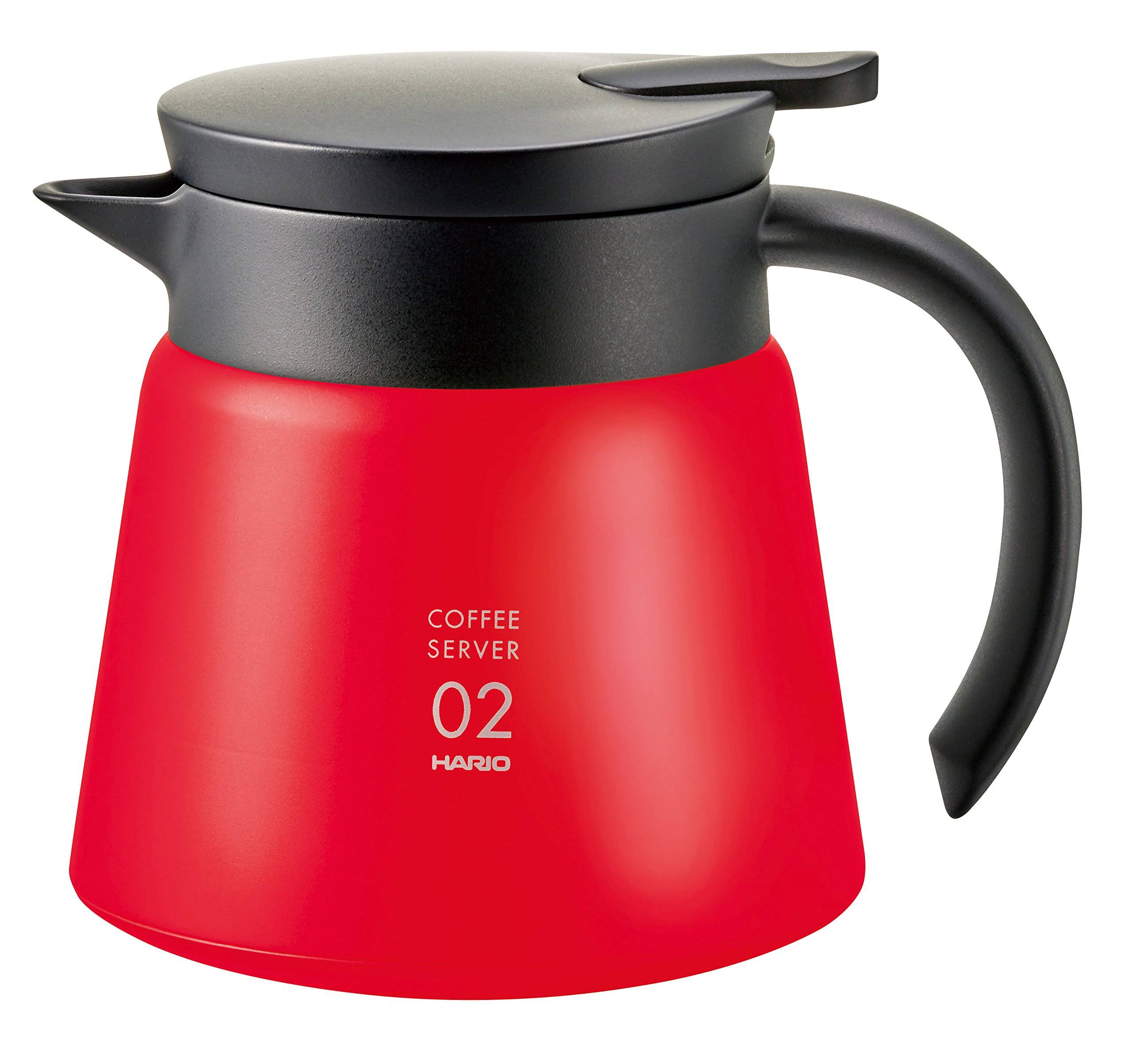 Hario V60 Thermal Insulation Stainless Server 600 Red VHS-60R