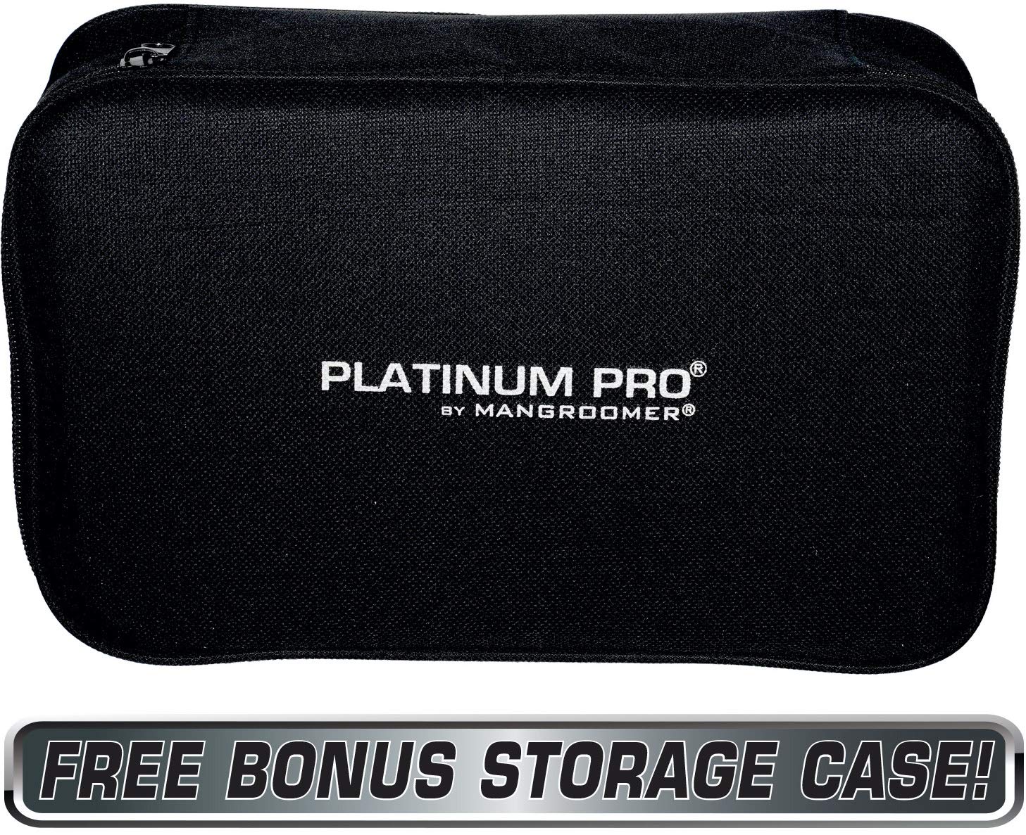 Platinum Pro by MANGROOMER New Back Shaver with 3 Shock Absorber Flex Heads, Power Hinge, Extreme Reach Handle & Bonus Case! (Generation 8.0), 4 Piece Set Pack of 2 - Image 7