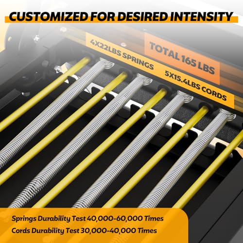 Foldable Pilates Reformer for Home Use, Portable Pilates Machine Reformer with Adjustable Resistance, Springs and Cords, Compact, Lightweight, Perfect for Home Gym, Maximum Load 400 LBS - Image 3