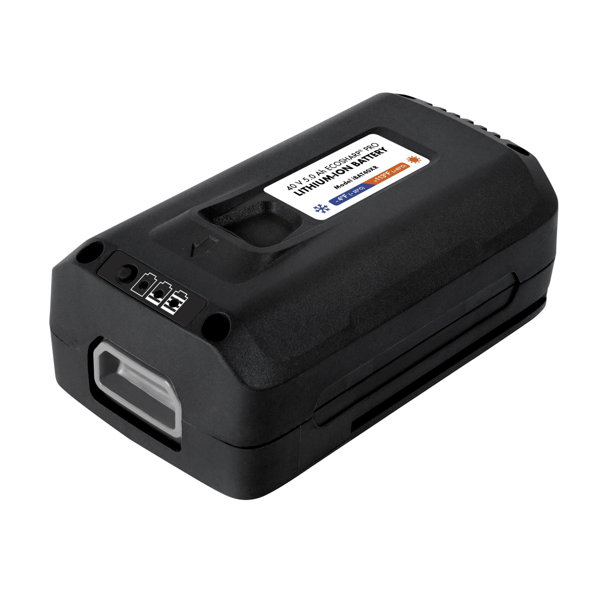 Snow Joe EcoSharp Pro Lithium-Ion battery, 40V 5.0 Ah, Ibat40xr - Image 2