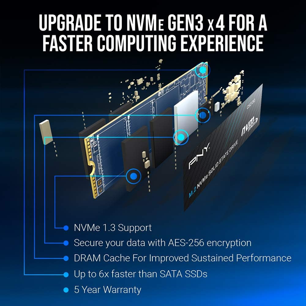 PNY CS2130 4TB M.2 NVMe Internal Solid State Drive (SSD) M280CS2130-4TB-RB - Image 4