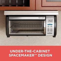 Alternative view of 2025 Spacemaker Under-Counter Toaster Oven, Black/Stainless Steel, TROS1000D