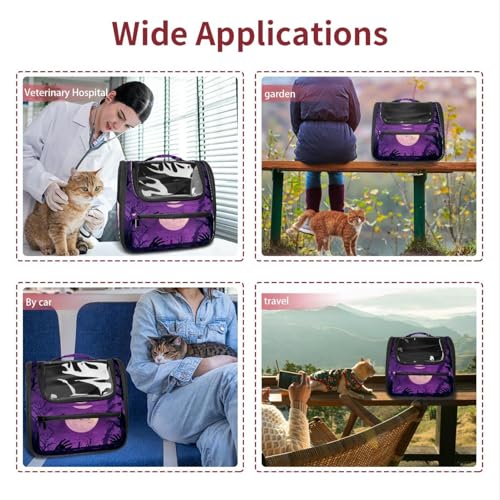Halloween Pet Carrier Airline Approved Pet Carrier Bag Dog Carrier for Small Medium Cats Dogs Puppies Kitten - Image 56