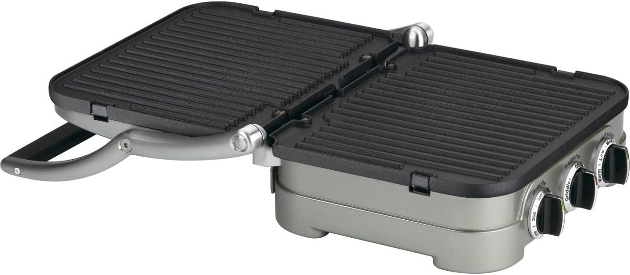 Cuisinart 5-in-1 Grill Griddler Panini Maker Bundle with Waffle Attachment (GR-4N) – Includes Grill and Waffle Plates - Image 6